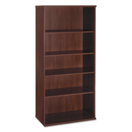 BUSH Bookcase, Open Double, 5 Shelf WC24414